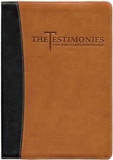 Testimonies for The Church vol 1-9 (Leather-soft-brown; with zipper))